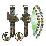 Juguete Reloj Proyector De 48 Imágenes Niños Dinosaurios 