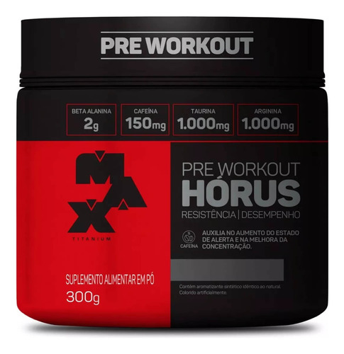 Pré Workout Intenso O Melhor Pré Treino Com Beta Alanina Sabor Citrus Max Titanium