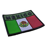 Parche Insignia Táctico Militar Gotcha Bandera México Pvc