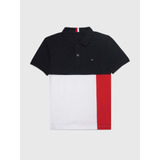 Polo Multicolor Con Bloques Distintivos Tommy Hilfiger Niño