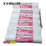 Rollo Camillas Camillero  Papel Blanco X 100 Mts (6 Unid)