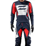 Conjunto Mx Radikal Racing Réflex Azul Motocross Atv Enduro 