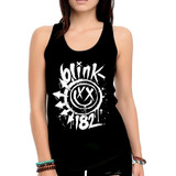 Regata Blink 182 Show Brasil Camiseta Feminina Camisa M13