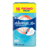 Toallas Femeninas Always Xtra Doble Protección Suave X 16 Un