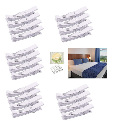 Tensores De Sabanas Tensores Para Cama Elástico Kit 5 Camas