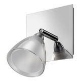 Aplique 1 Luz Movil Moderno Acero Cristal Apto Led Baño