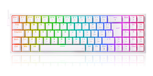 Teclado Pollux Rgb Switch Brown Redragon K628-rgb-w Branco