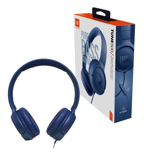 Audífonos Alámbricos Jbl Tune 500 Azul Open Box