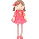 Muñeca De Trapo Apego De Tela Suave Juguete Niñas Coral 50cm