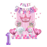 Decoración Globos Cumpleaños Fiesta Melody Cinnamoroll 