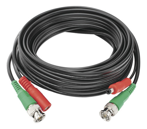 Cable Armado Con Conector Bnc Y Alimentación Dc 5mts, Cctv