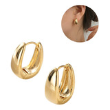 Aretes Para Mujer Huggies Pendientes Gota Elegantes Chapa