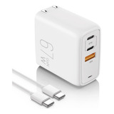 Elegrp Cubo De Carga Usb C Gan De 67 W, Doble Puerto Pd Powe