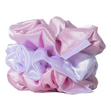 Scrunchies De Satin Kit X3 Moñas Cuidado Del Cabello Bambas