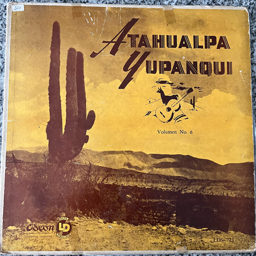 Vinilo Vol. 6 Atahualpa Yupanqui Solo De Guitarra Che Discos