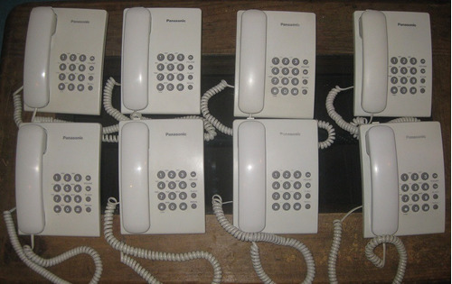 Set De 3 Telefonos Unilinea Panasonic Mod Kx-ts500 Alambrico