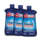 Agente De Enjuague Y Secado De Lavavajillas Finish 3pack