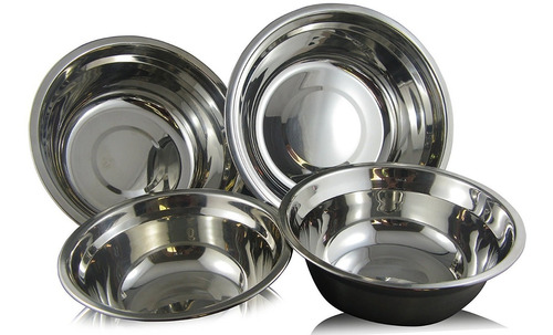 Set X15 Ensaladera Acero Inoxidable Bowl 17cm Liviana