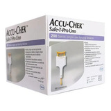 Lancetas Safe-t-pro Uno Accu-chek 200 Unidades Color Blanco