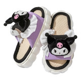 Pantuflas Sanrio Home Hello Kitty Kuromi Para Interiores, Cu