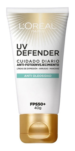 Crema Anti Brillo Sin Color Fps50 L'oreal Paris Uv Defender