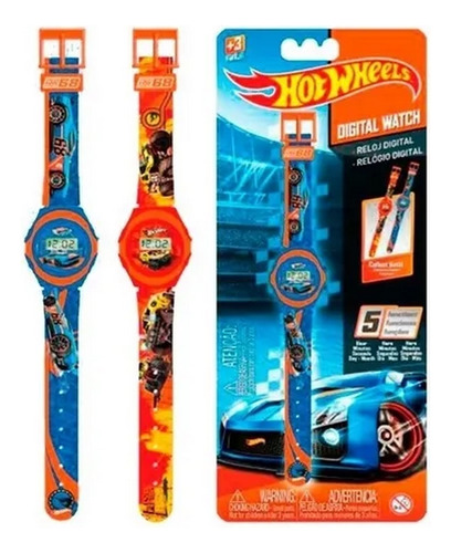 Reloj Digital Hot Wheels 5 Funciones Ploppy 270068