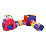 Barraca 4 Em 1 Infantil Tunel Colorida Original Marca Gms!