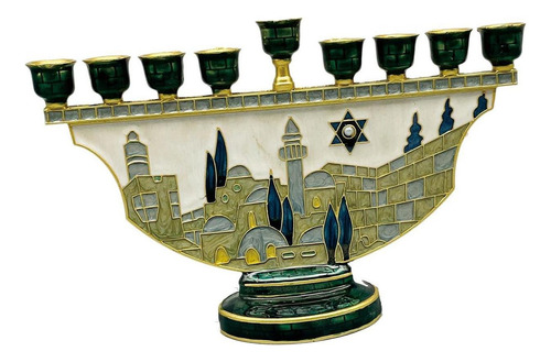 Candelabro Menorah De 9 Ramas Para Decoración De Janucá