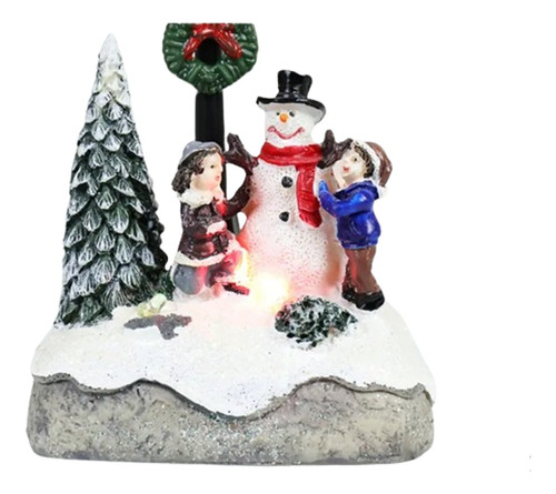 Enfeite Decorativo Natalino Led Boneco De Neve Papai Noel