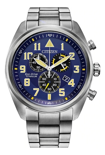 Reloj Hombre Citizen At2480-57l Super Titanium Crono W.r.100