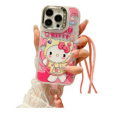 Case Hello Kitty + Mica Cristal Para Oppo A77 / A57