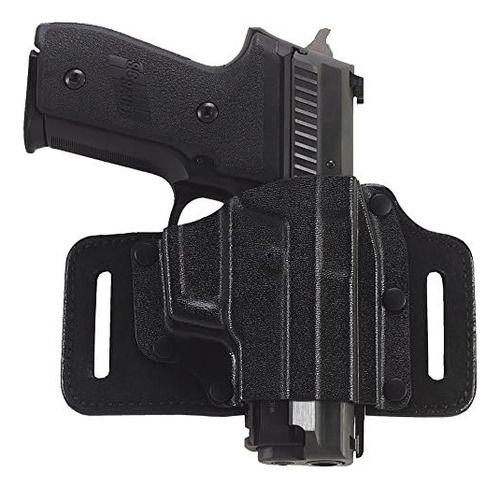Tacslide Leather/kydex Holster For Glock 43 Black Right...