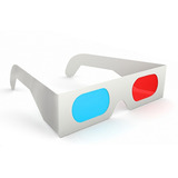 Lentes 3d Anteojos Gafas Tv Rojo Cyan / 50 Unidades /