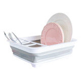 Escurridor De Platos Blanco Plastico Plegable De 36x30.5 Cm