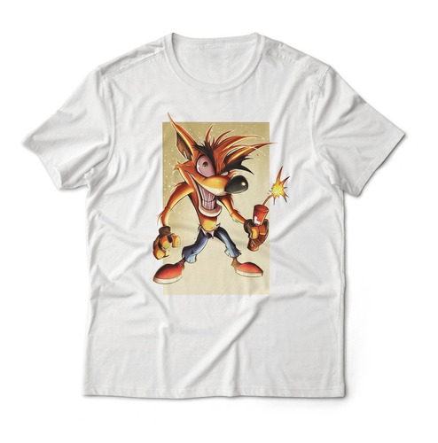 Polera Manga Corta - Crash Bandicoot