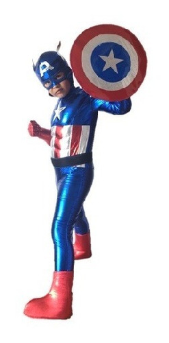 Disfraz Capitán América Niño Envío Gratis