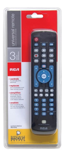 Control Remoto Universal Rca Rcrn03br Control 3 Dispositivos