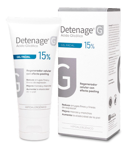 Gel Detenage G 15% Acido Glicolico Crema Facial Antiedad
