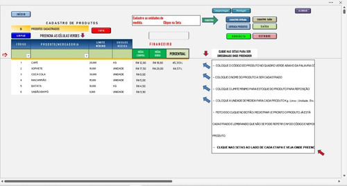 Planilha Programa Controle De Estoque De Produtos