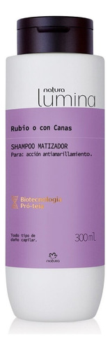 Shampoo Matizador Lumina Natura Rubio O Con Canas