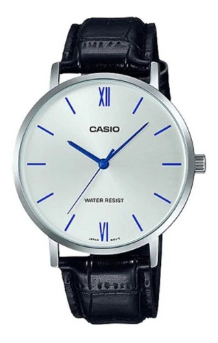 Reloj De Hombre Casio Malla Cuero Mtp-vt01l Garantía Oficial