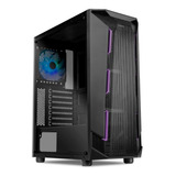 Gabinete Gamer Mancer Revenant Rgb Mid-t Lat De Vidro C/1fan