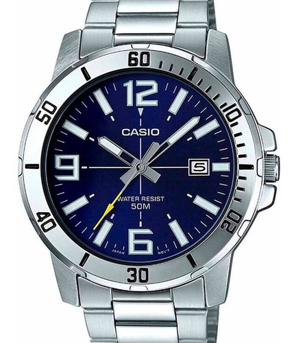 Relógio Casio Collection Masculino Prata Mtp-vd01d-7evudf-br