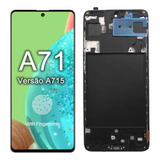 Tela Display Frontal Para Samsung Galaxy A71 Original C/aro