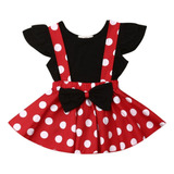 Mameluco Disfraz Falda Y Blusa Minnie Mouse Para Bebé