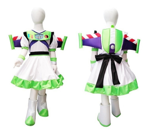 Disfraz Tipo Buzz Lightyear  Niña  Talla 2-12