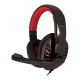 Auriculares Gamer Para Pc Y Consolas Sonido Alta Definicion Color Negro Y Rojo