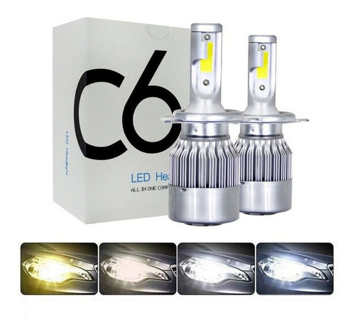 C6 Faro H4 Led Coche Led Faro H11 H3 Luz Antiniebla H7 9012