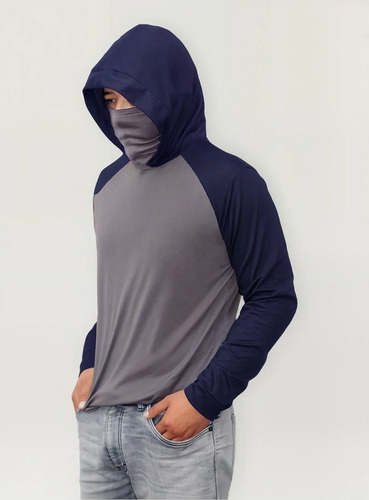 Playera Manga Larga Mano Calada Delgada Hombre Ligera | Meses sin interés