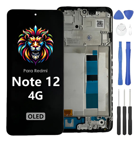 Pantalla Touch Oled Con Marco Para Redmi Note 12 4g +regalo